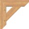 Ekena Millwork Traditional Slat Smooth Bracket w/ Offset Brace, Western Red Cedar, 7 1/2"W x 26"D x 26"H BKT0806X26X26TRA06SWR - alternate 3